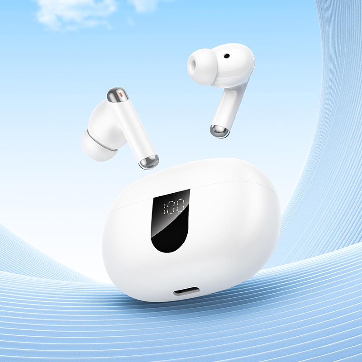 Ασύρματα Ακουστικά Bluetooth In-ear Με Θήκη Φόρτισης ANC+ENC Hoco EQ26