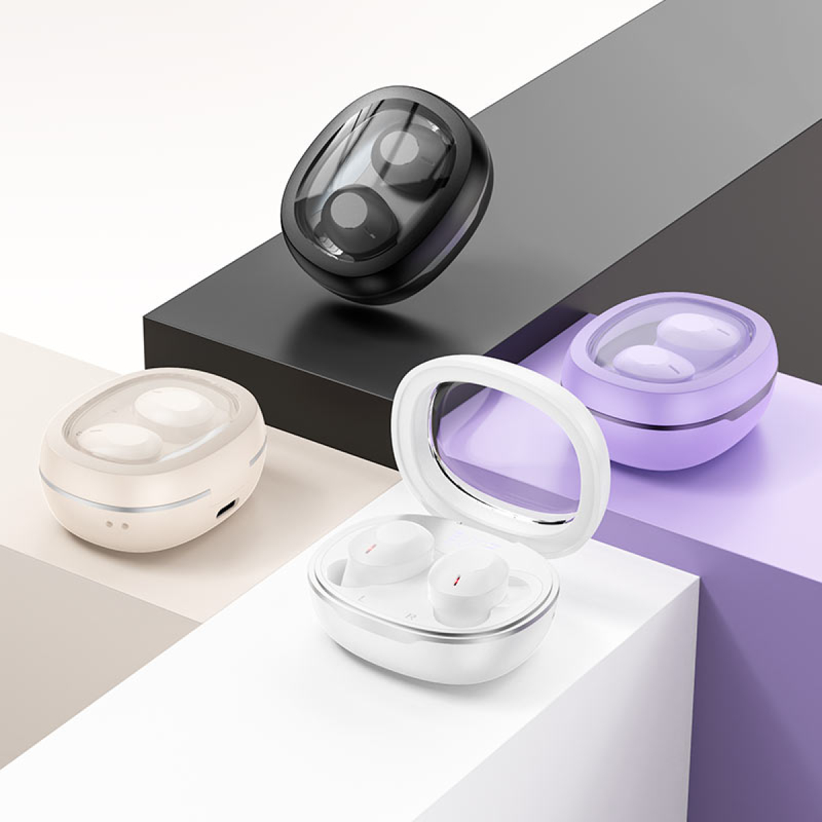 Ασύρματα Ακουστικά Bluetooth TWS Με Ψηφιακή Ένδειξη Μπαταρίας EQ3 Smart
