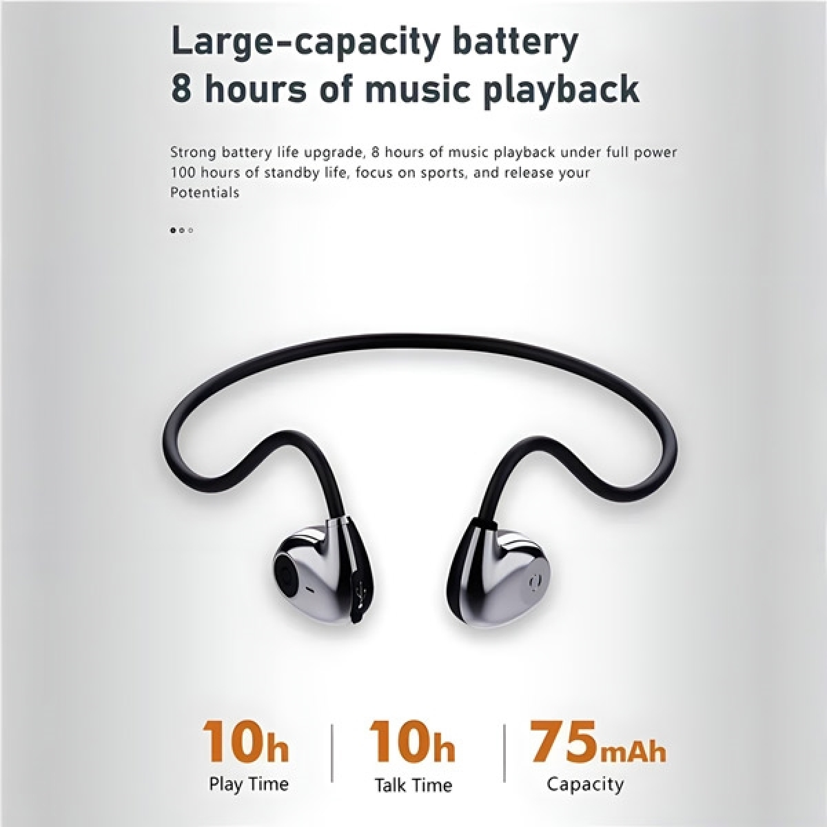 Ασύρματα Ακουστικά Bone Conduction Bluetooth Hileo Hi72