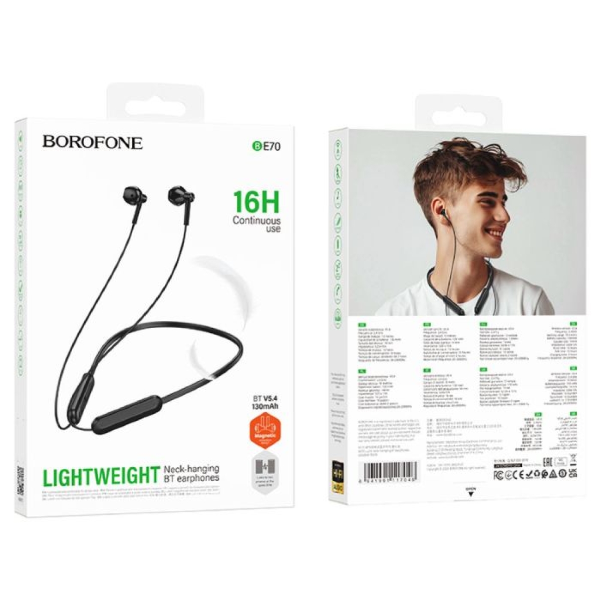 Ασύρματα Ακουστικά Neckband Bluetooth 5.4 Borofone BE70 Light