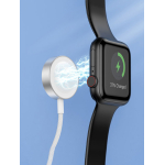 Ασύρματος Φορτιστής για iWatch με Ενσωματωμένο Καλώδιο Type-C Λευκό CW46