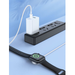 Ασύρματος Φορτιστής για iWatch με Ενσωματωμένο Καλώδιο Type-C Λευκό CW46