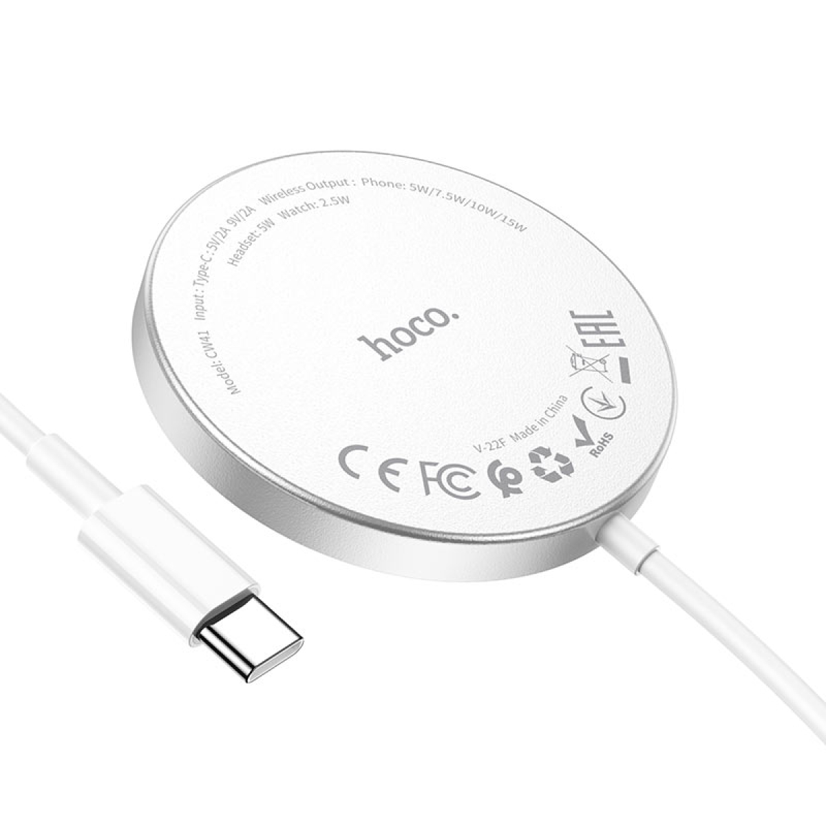Ασύρματος Μαγνητικός Φορτιστής 15W Qi Pad 3 σε 1 Hoco CW41 Delight