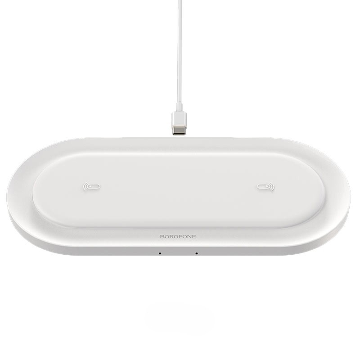 Borofone BQ7 Διπλός Ασύρματος Φορτιστής 10W – Γρήγορη Φόρτιση Qi για Κινητά & TWS