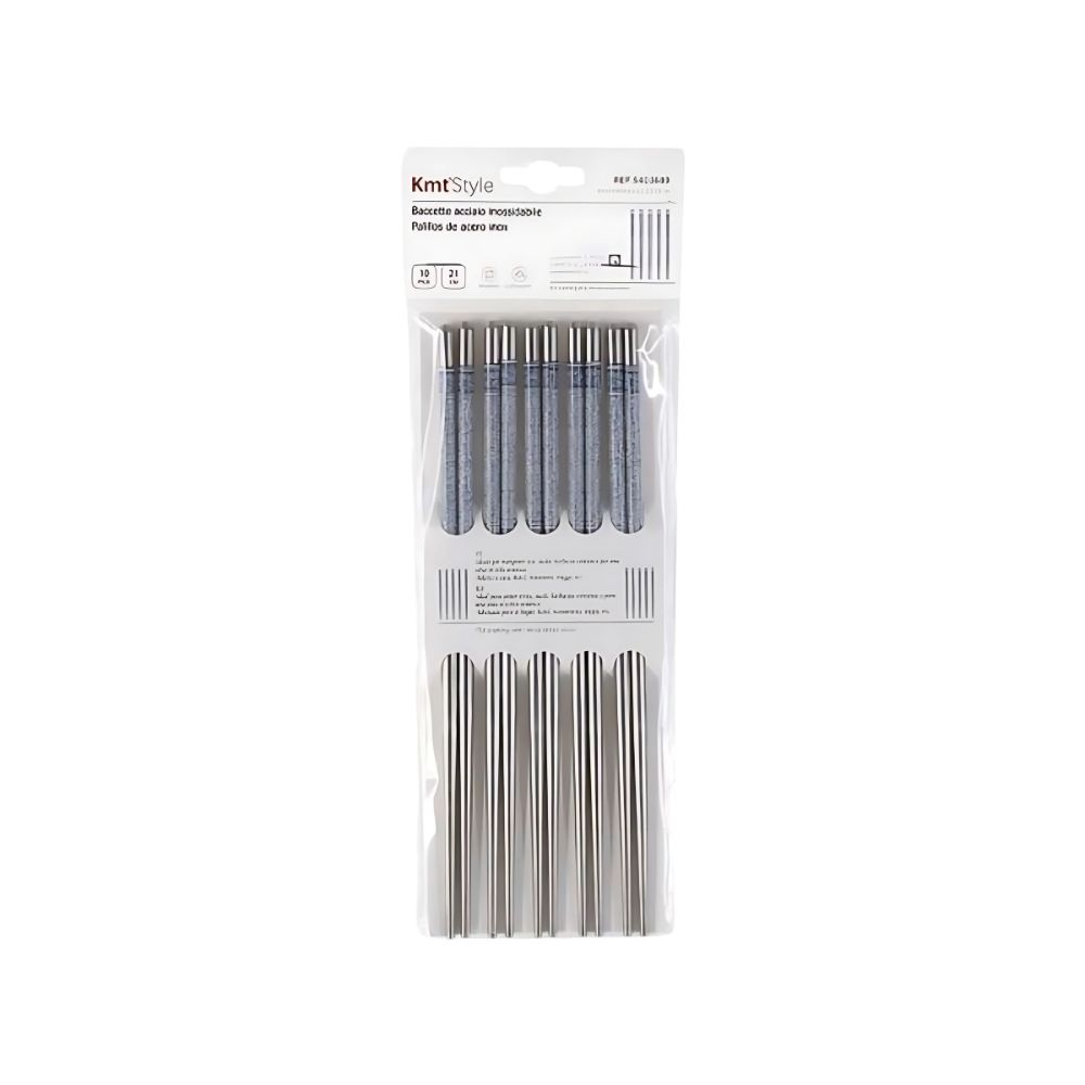 Chopsticks Φαγητού Μεταλλικά 22.5Εκ. – 5 Ζευ.