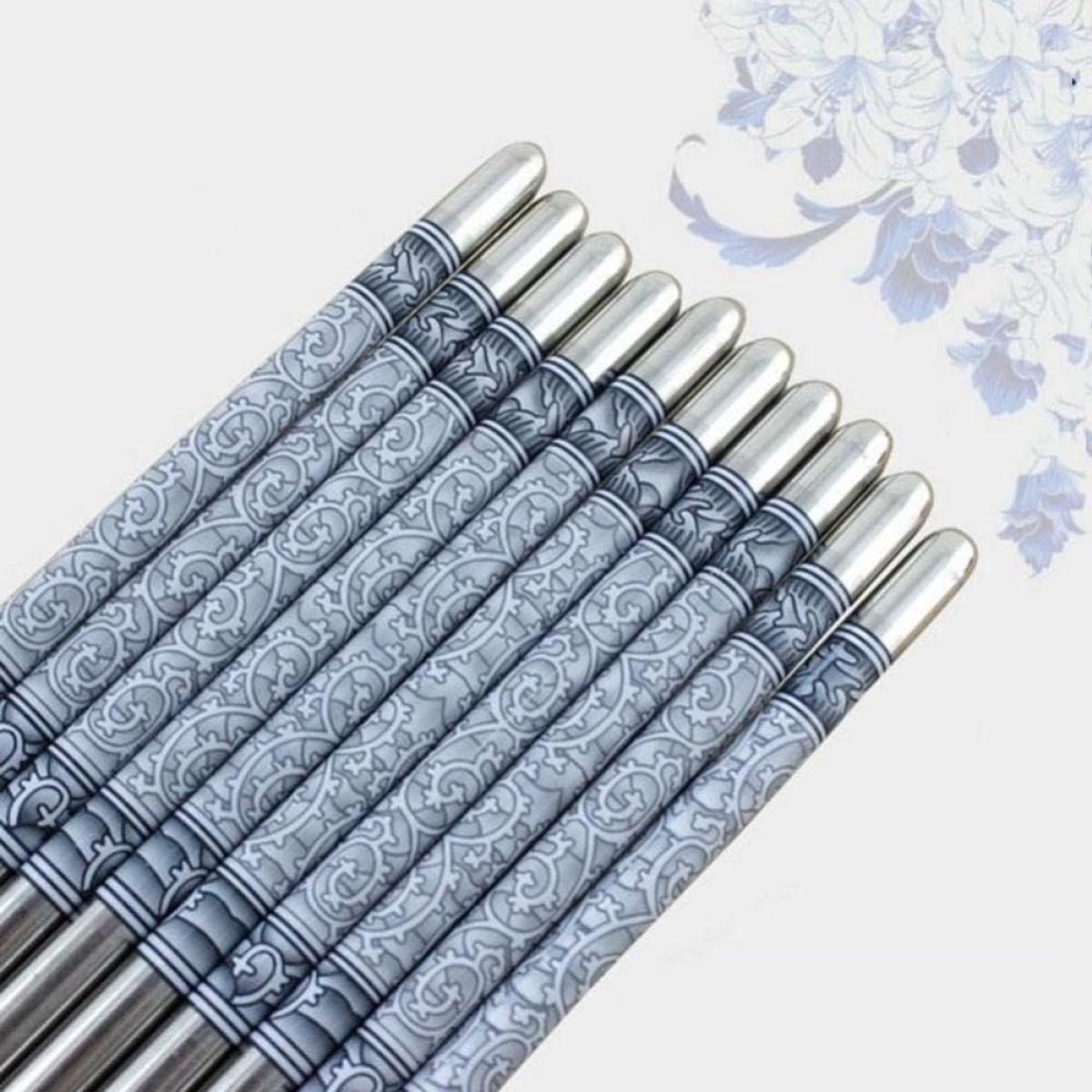 Chopsticks Φαγητού Μεταλλικά 22.5εκ. – 5 ζευ.