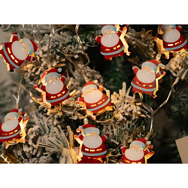 Χριστουγεννιάτικα Διακοσμητικά Λαμπάκια LED Άγιος Βασίλης 135cm 298720