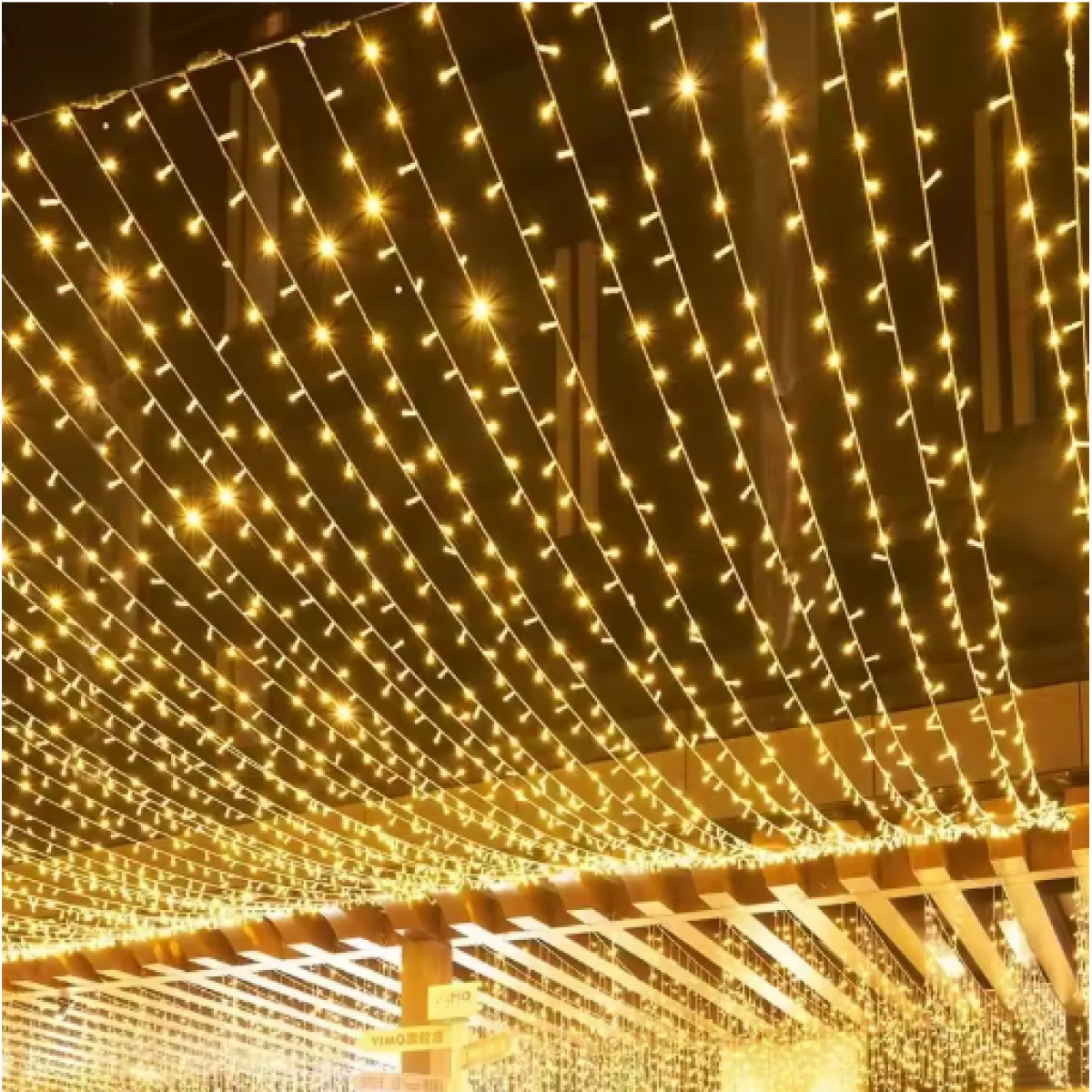 Χριστουγεννιάτικα Ηλιακά Λαμπάκια 280LED 14m Λευκού Θερμού Φωτισμού 299045 - Image 3
