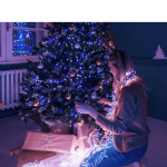 Χριστουγεννιάτικα Λαμπάκια 100LED 5m Λευκού/Μπλε Φωτισμού 298937 - Image 2