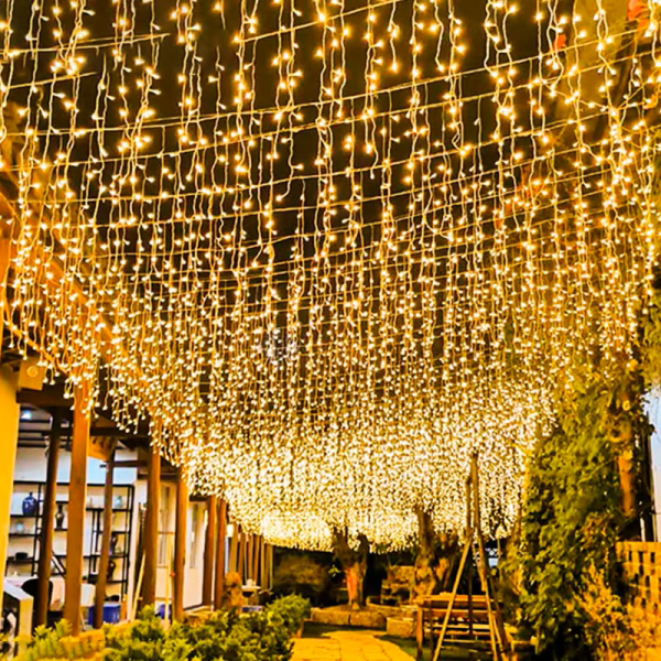 Χριστουγεννιάτικα Λαμπάκια "Βροχή" 300LED 4.4m Θερμού Φωτισμού 298916