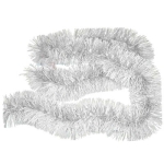 Χριστουγεννιάτικη Γιρλάντα Λευκή 11cm x 2m Kmt Style 2908057