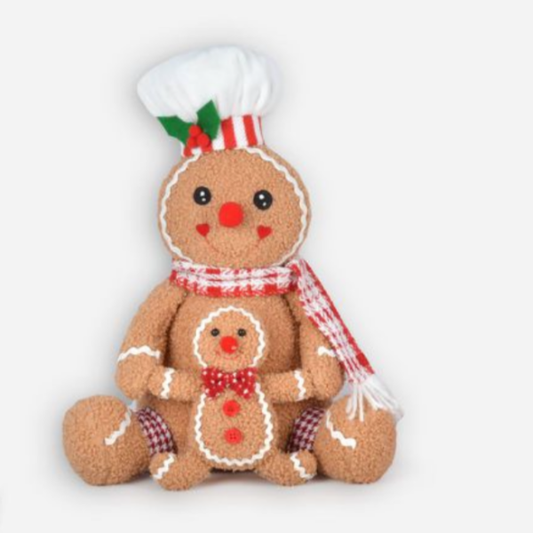 Χριστουγεννιάτικη Κούκλα gingerbread 24x30.5cm Kmt Style 294654