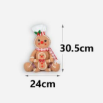 Χριστουγεννιάτικη Κούκλα gingerbread 24x30.5cm Kmt Style 294654