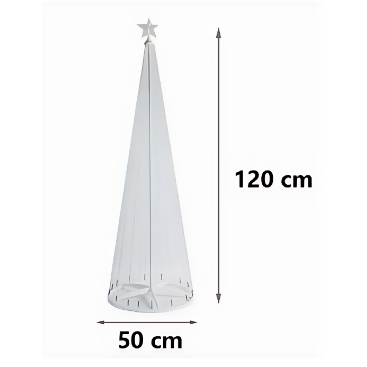 Χριστουγεννιάτικο Δέντρο από Λαμπάκια 108LED 120x50cm 298854 - Image 2