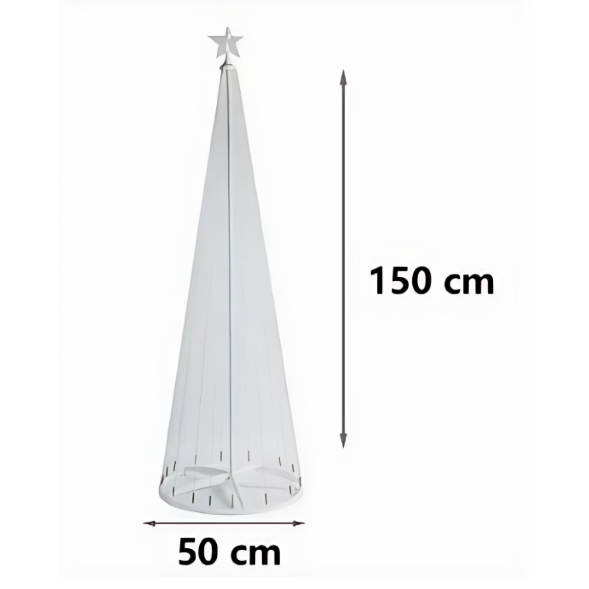 Χριστουγεννιάτικο Δέντρο από Λαμπάκια 154LED 150x50cm 298856 - Image 2