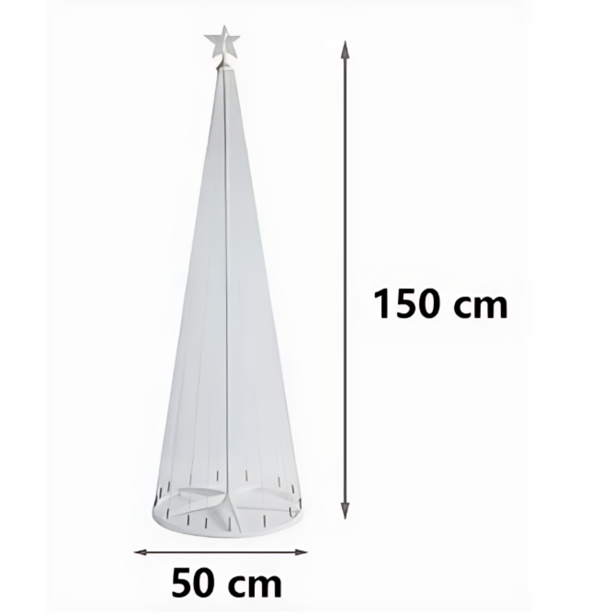 Χριστουγεννιάτικο Δέντρο από Λαμπάκια 156LED 150x50cm 298857 - Image 2