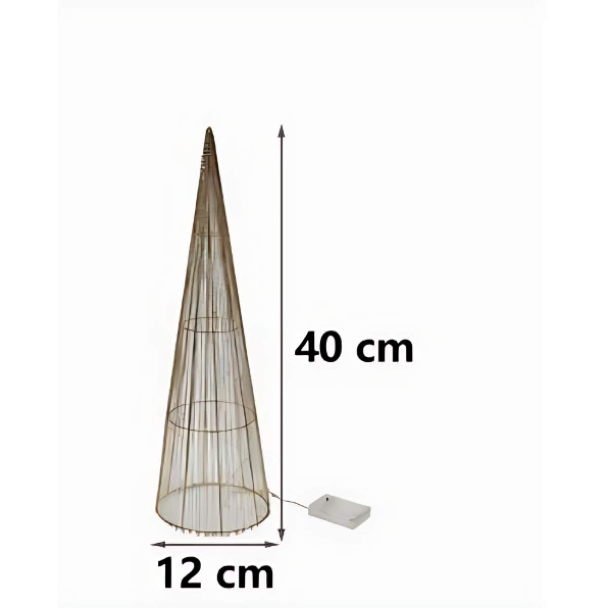 Χριστουγεννιάτικο Διακοσμητικό με Φως 10LED 40x12cm 298745 - Image 2