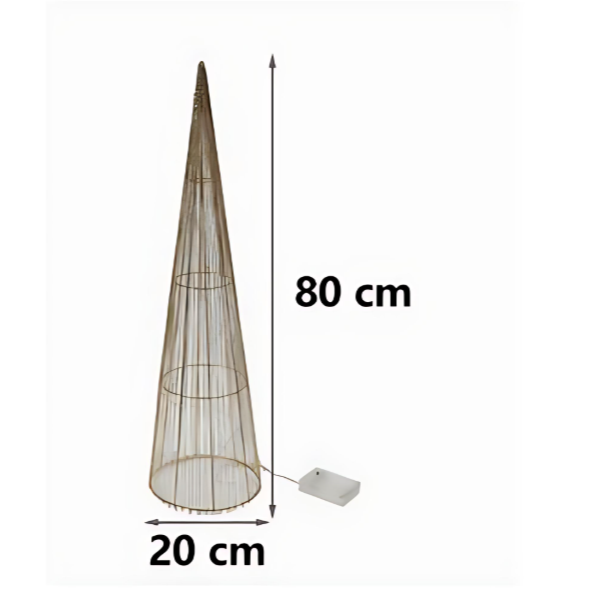 Χριστουγεννιάτικο Διακοσμητικό με Φως 35LED 80x20cm 298747 - Image 2