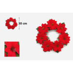 Χριστουγεννιάτικo Στεφάνι Αλεξανδρινό 30cm Kmt Style 7990827