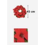 Χριστουγεννιάτικo Στεφάνι Αλεξανδρινό 45cm Kmt Style 7990829