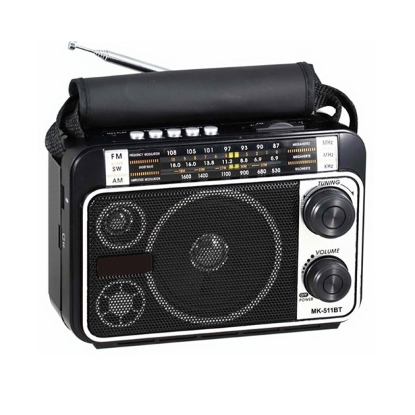CMiK MK-511BT Ρετρό Φορητό Ραδιόφωνο AM/FM/SW Επαναφορτιζόμενο Με Bluetooth, USB & TF Card