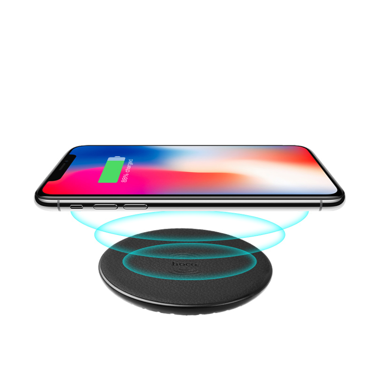 Hoco CW14 Round Ασύρματος Φορτιστής – 5W, Universal Tabletop Charging Pad, Συμβατός με iPhone, Samsung & Nexus