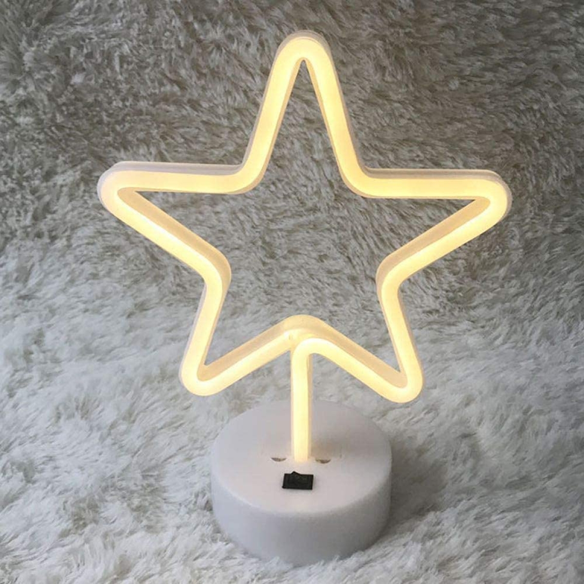 Διακοσμητικό Επιτραπέζιο LED Φωτιστικό Neon 22x18x12cm Aστέρι
