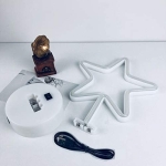 Διακοσμητικό Επιτραπέζιο LED Φωτιστικό Neon 22x18x12cm Aστέρι