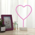 Διακοσμητικό Επιτραπέζιο LED Φωτιστικό Neon 22x18x12cm Καρδιά