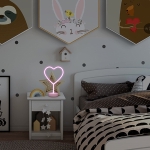 Διακοσμητικό Επιτραπέζιο LED Φωτιστικό Neon 22x18x12cm Καρδιά