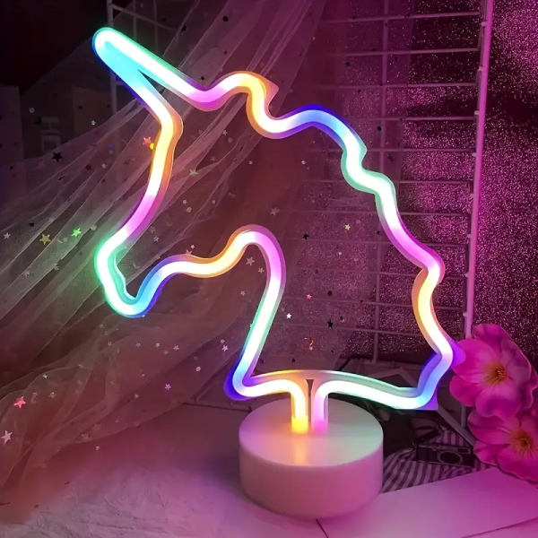 Διακοσμητικό Επιτραπέζιο LED Φωτιστικό RGB 22x18x12cm Unicorn