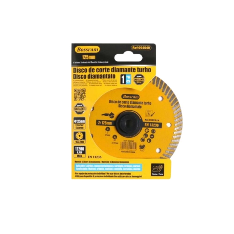 Δίσκος Κοπής για Μέταλλα 125mm Bossram 994040