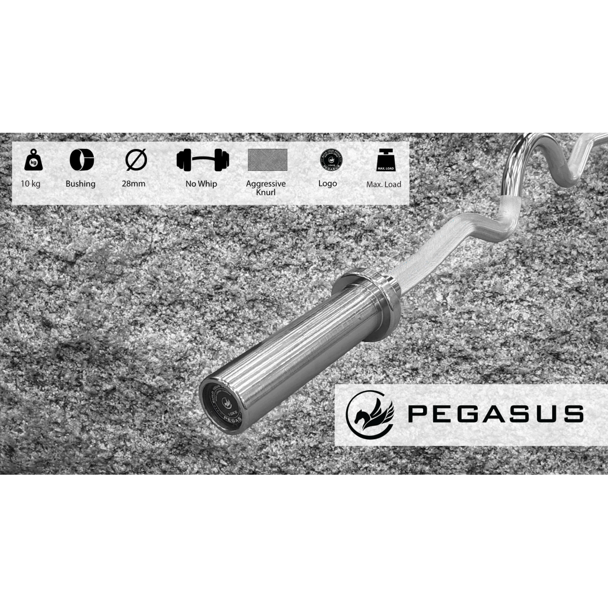 Pegasus Ολυμπιακή Στραβόμπαρα 1200mm*28mm (10kg) - Image 6