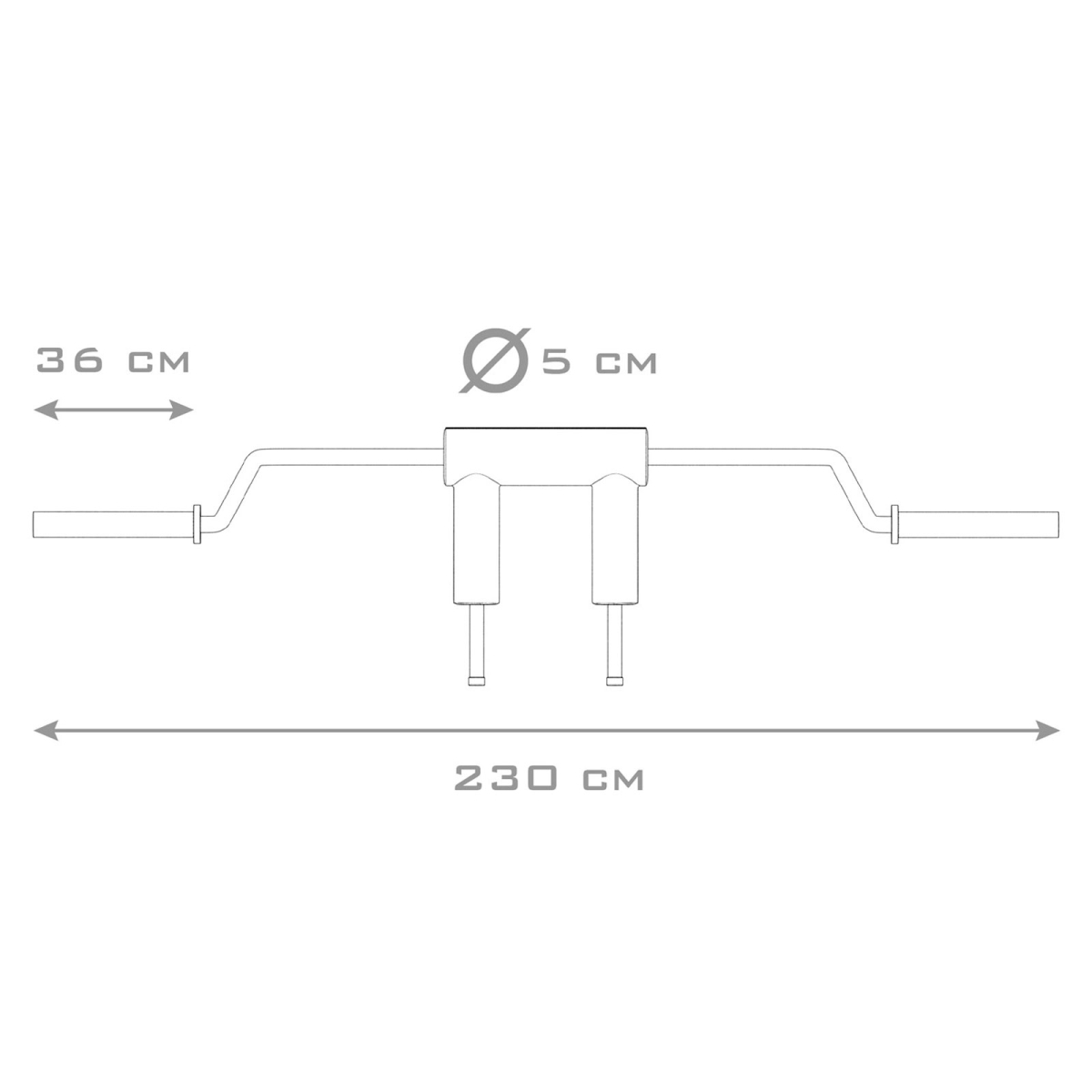 LivePro Ολυμπιακή Μπάρα Safety Squat 230cm (8376) - Image 10
