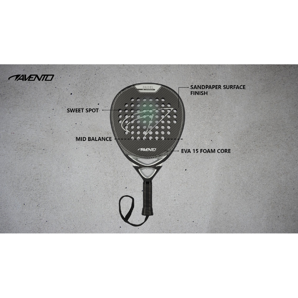 Ρακέτα 3K Padel Avento Vencedor - Image 4
