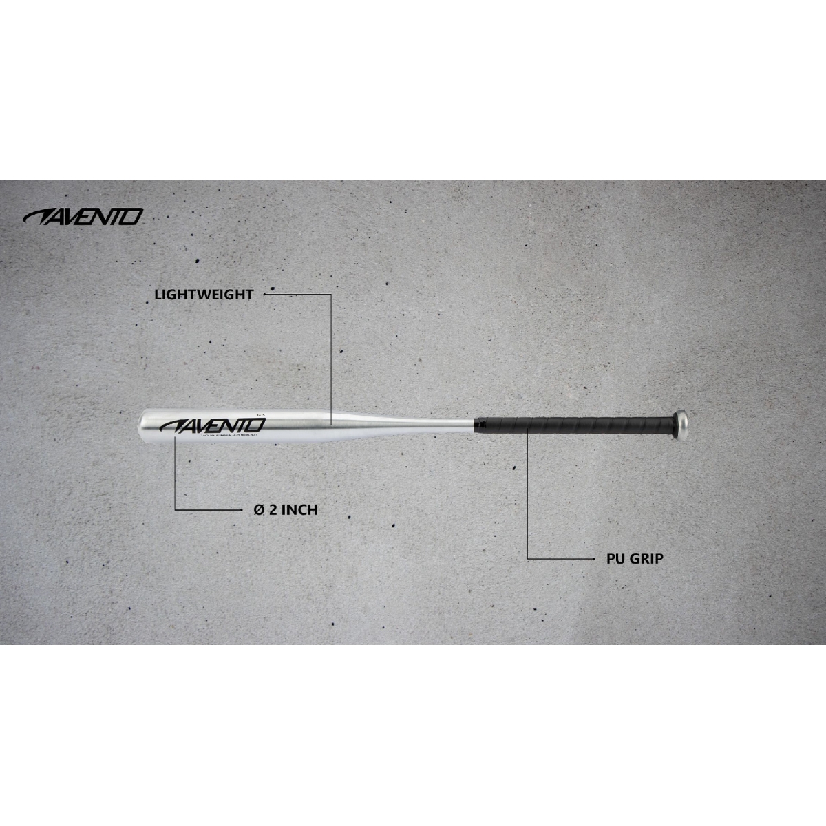 Ρόπαλο Baseball Αλουμινίου Avento 73cm - Image 2