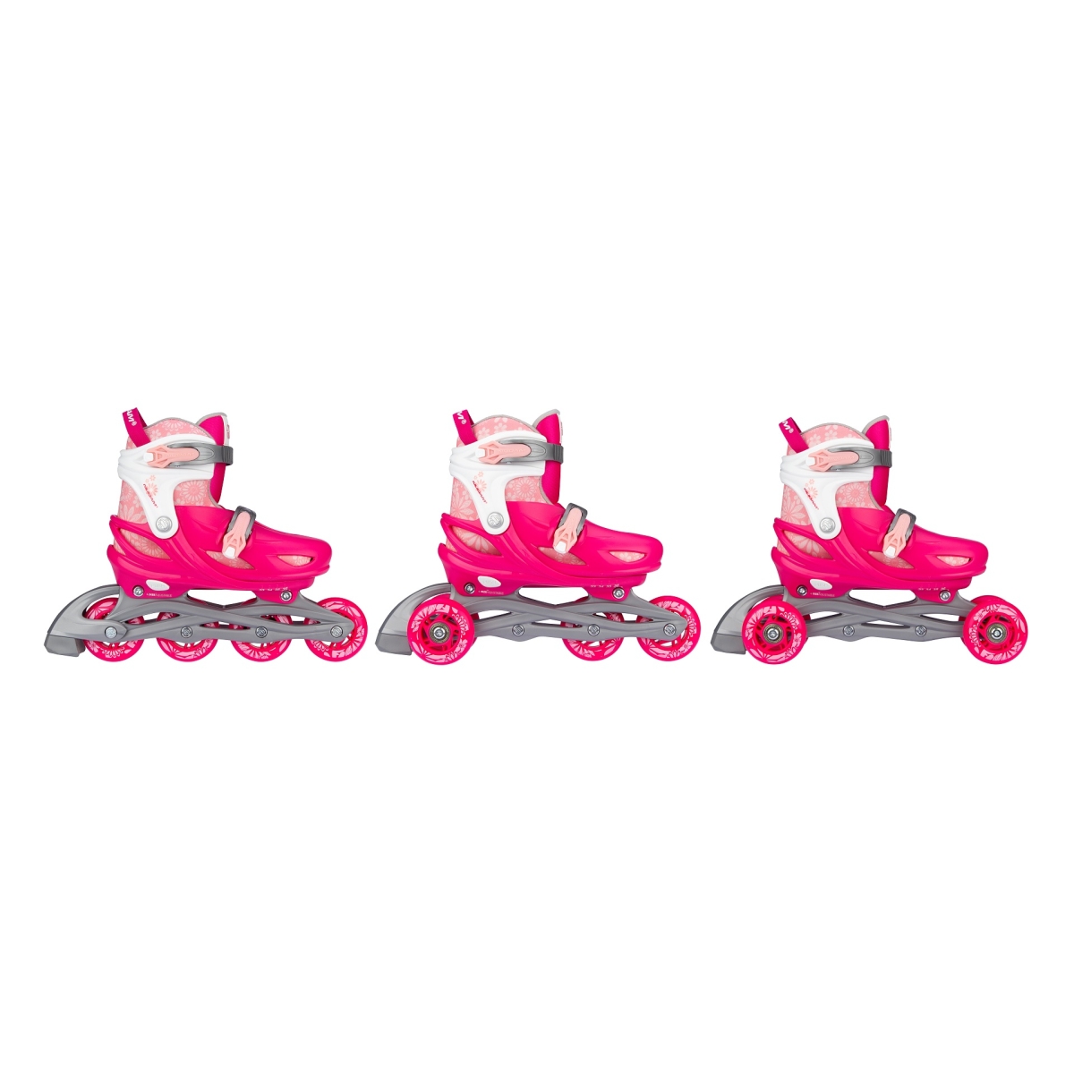 Nijdam Inline Skates Ρυθμιζόμενα 3-σε-1 "Floral Switch" - Image 10