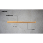 Ρόπαλο Baseball Ξύλινο Avento 68cm - Image 3
