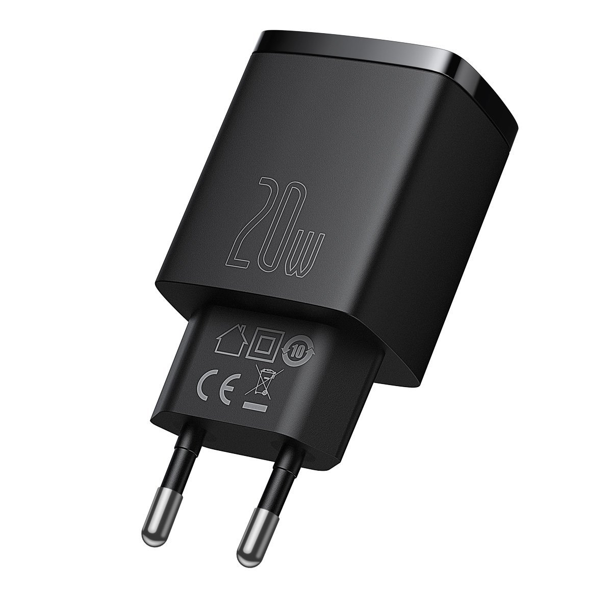 Baseus  Wall Adapter USB-A / USB-C 20W Μαύρο CCXJ-B01 - Image 3