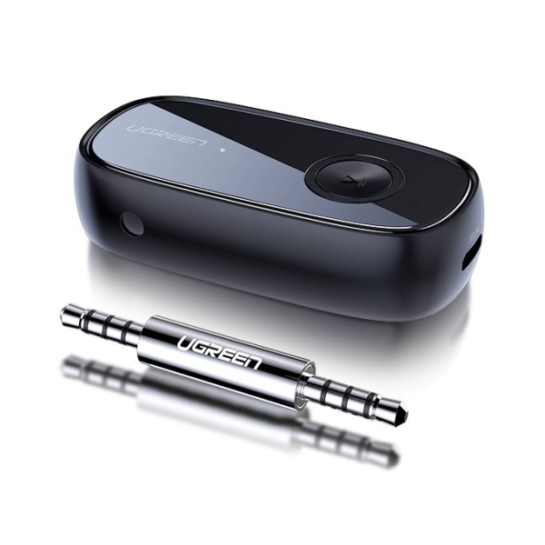 Ugreen Bluetooth 5.0 Audio Receiver για Ηχοσύστημα Αυτοκινήτου AUX mini jack 3.5mm Μαύρο 70304