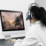Ενσύρματα Ακουστικά Gaming Με Μικρόφωνο Και LED USB + 3.5mm 2.4m Borofone BO100