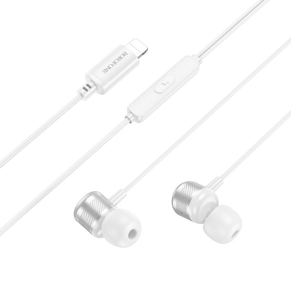Ενσύρματα Ακουστικά Lightning Borofone BM93 Platinum