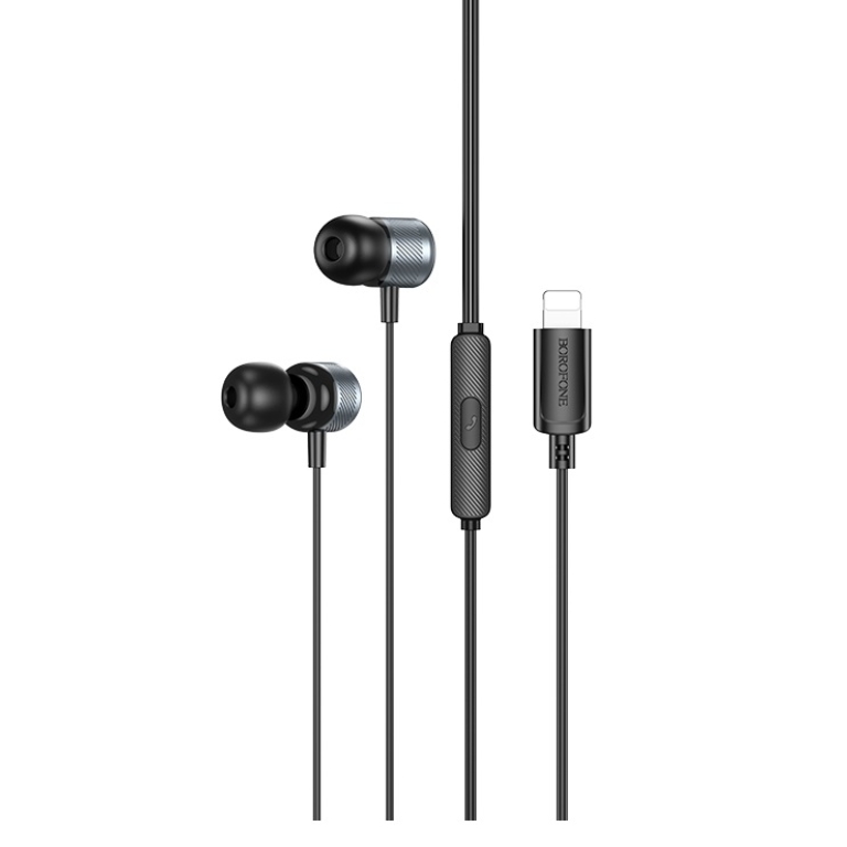 Ενσύρματα Ακουστικά Lightning Borofone BM93 Platinum Mαύρα