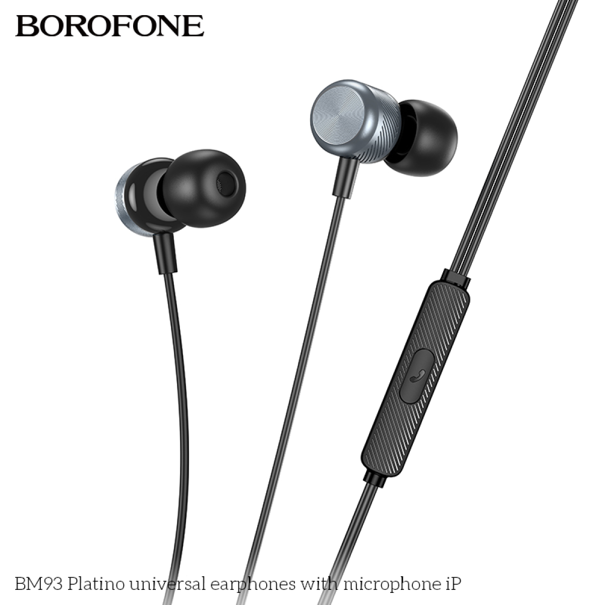 Ενσύρματα Ακουστικά Lightning Borofone BM93 Platinum Mαύρα