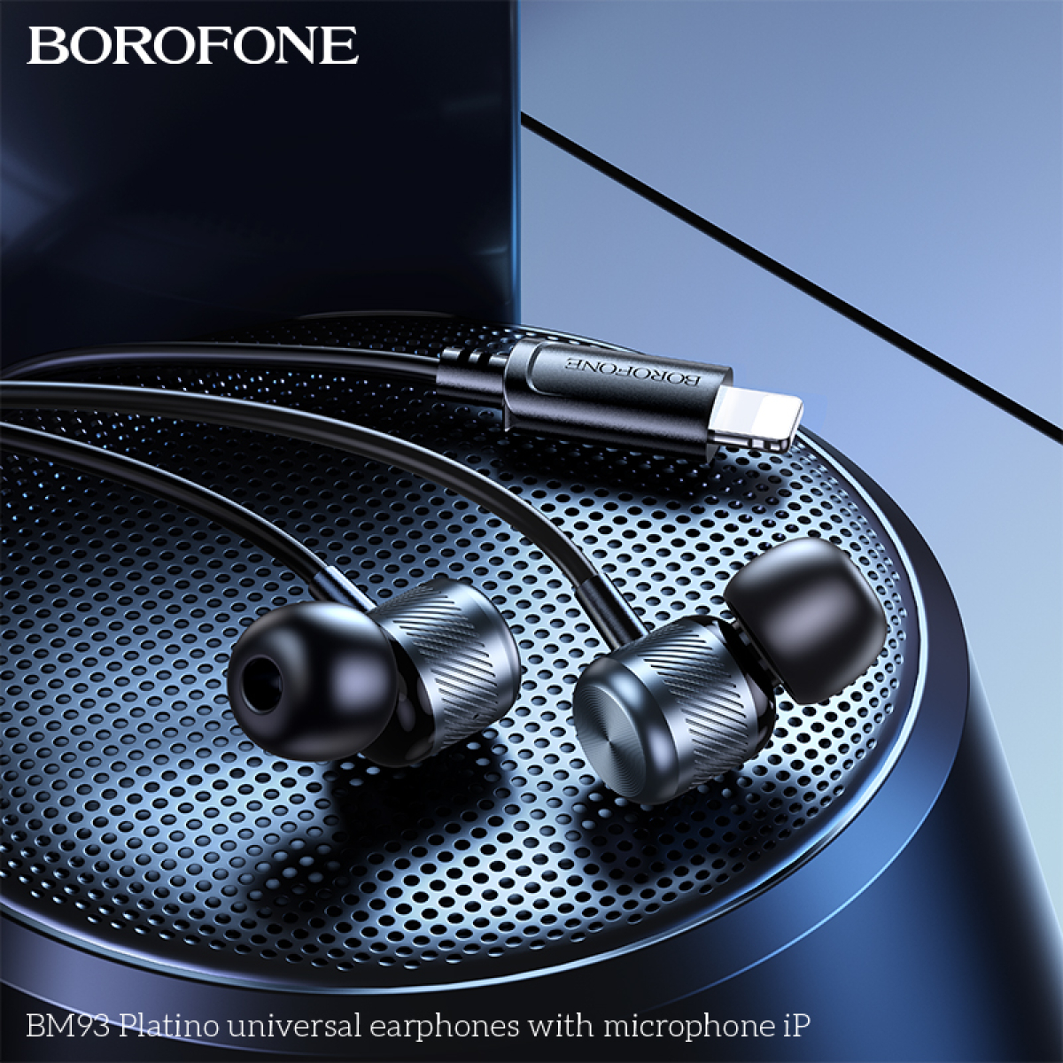 Ενσύρματα Ακουστικά Lightning Borofone BM93 Platinum Mαύρα