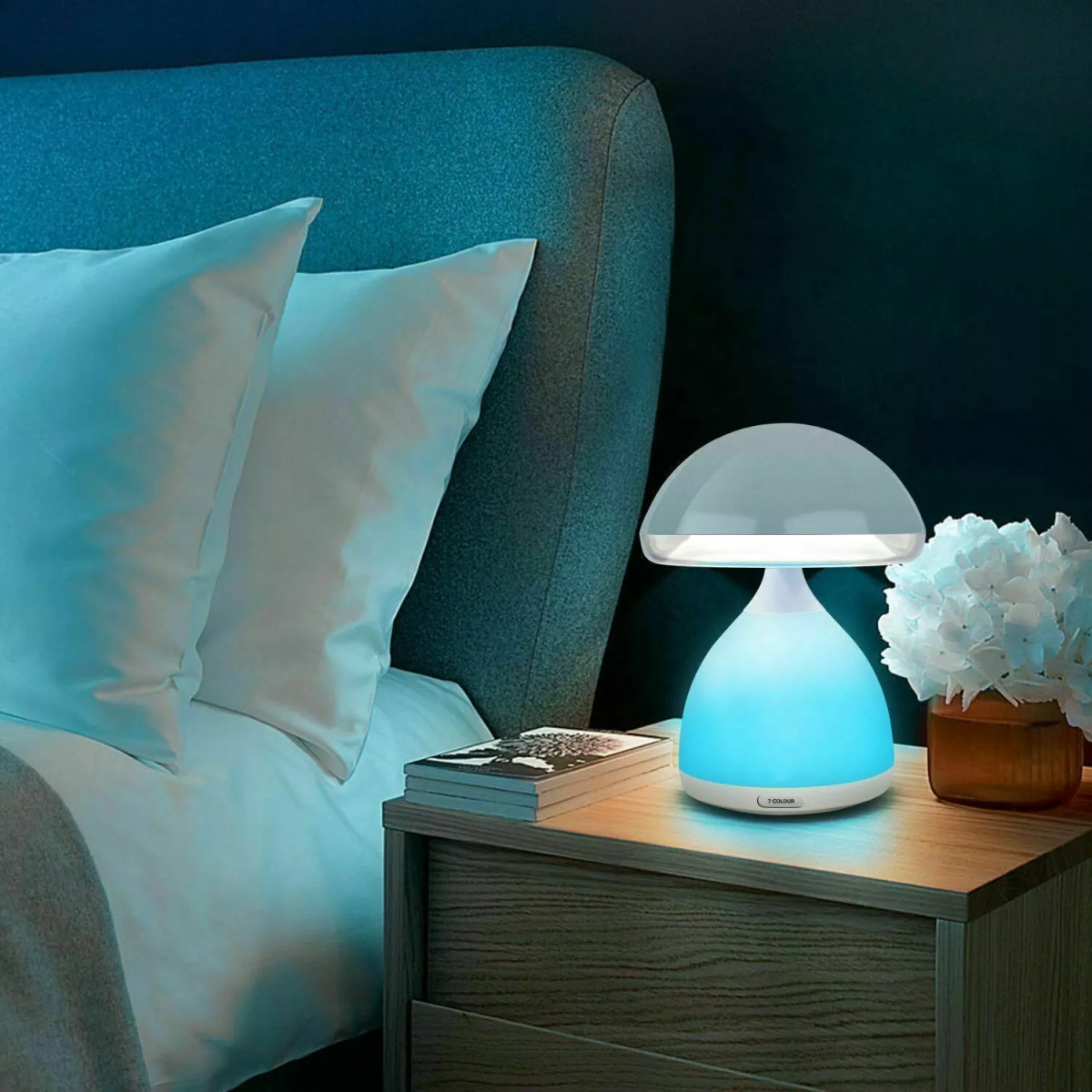 Επιτραπέζιο LED Φωτιστικό Μανιτάρι RGB Με Αλλαγή 7 Χρωμάτων Και Έλεγχο Αφής Arrango AT76494