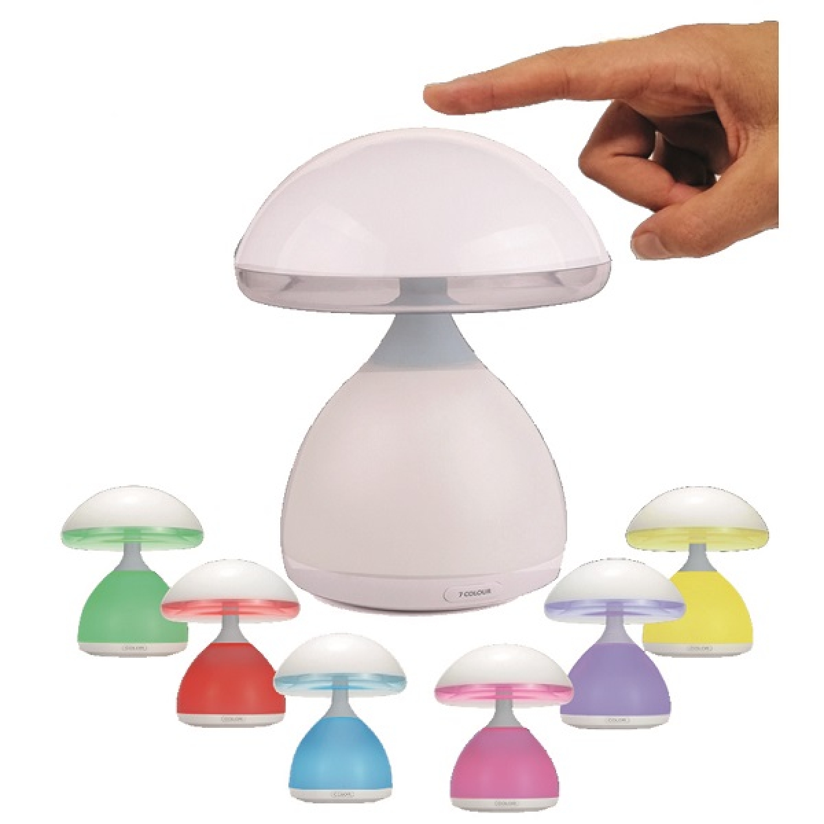 Επιτραπέζιο LED Φωτιστικό Μανιτάρι RGB Με Αλλαγή 7 Χρωμάτων Και Έλεγχο Αφής Arrango AT76494