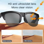 Έξυπνα Γυαλιά Ακουστικά - Glasses Wireless Headset F-06 Μαύρο - Image 3