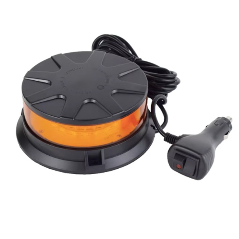 Φάρος Μαγνητικός Αυτοκινήτου LED 12V-24V 48W Πορτοκαλί