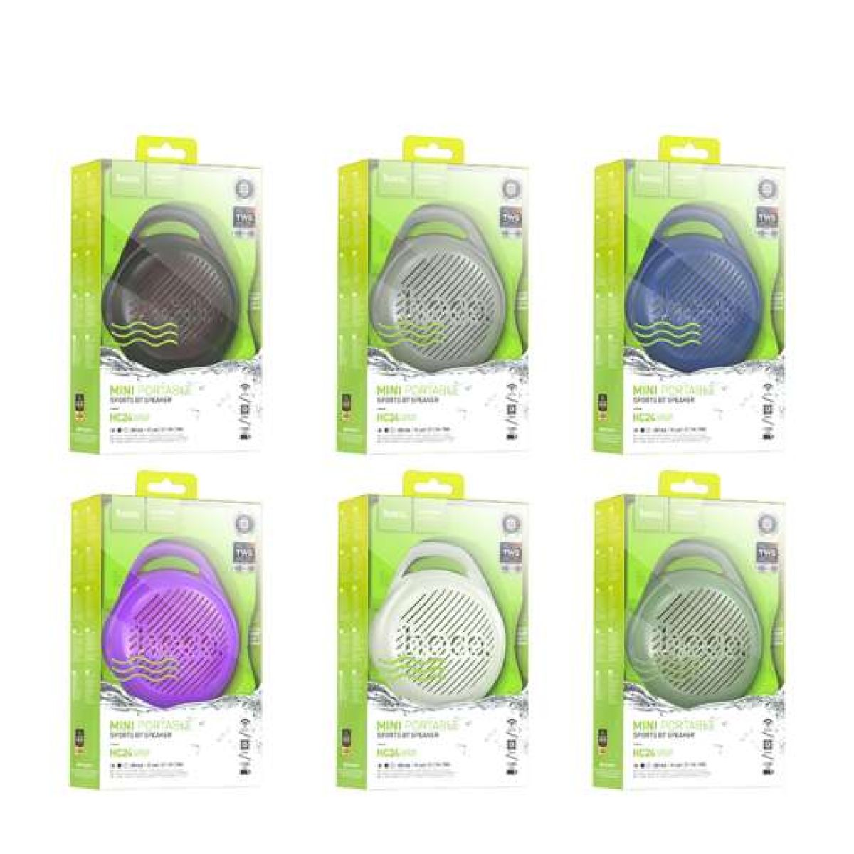 Φορητό Ηχείο Bluetooth 5W με BT/FM/υποδοχή κάρτας TF/USB/AUX/TWS Hoco HC24 Hearty Sports